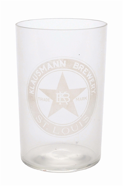 KLAUSMANN BREWERY ACID ETCHED GLASS