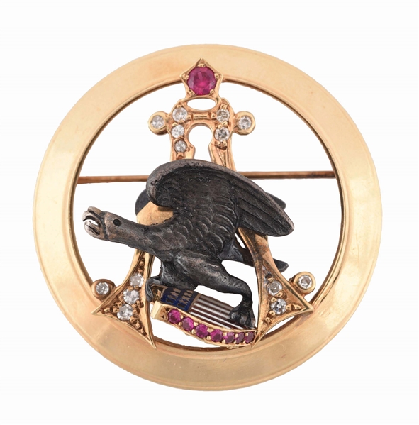 ANHEUSER-BUSCH EAGLE LOGO PENDANT PIN