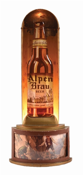 ALPEN BRAU BEER LIGHT-UP HALO SIGN