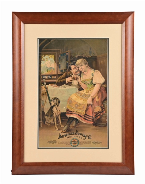 BAVARIAN BREWING CO. KITCHEN SCENE LITHOGRAPH