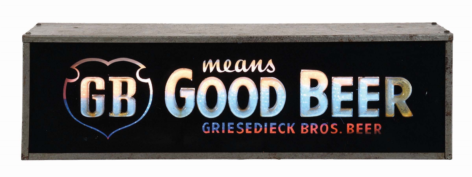 GRIESEDIECK BROS. BEER LIGHT-UP BOX SIGN