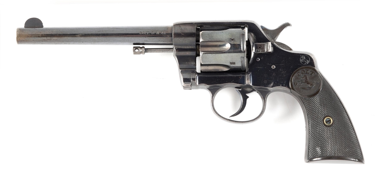 (C) COLT NEW ARMY .41 DOUBLE ACTION REVOLVER.