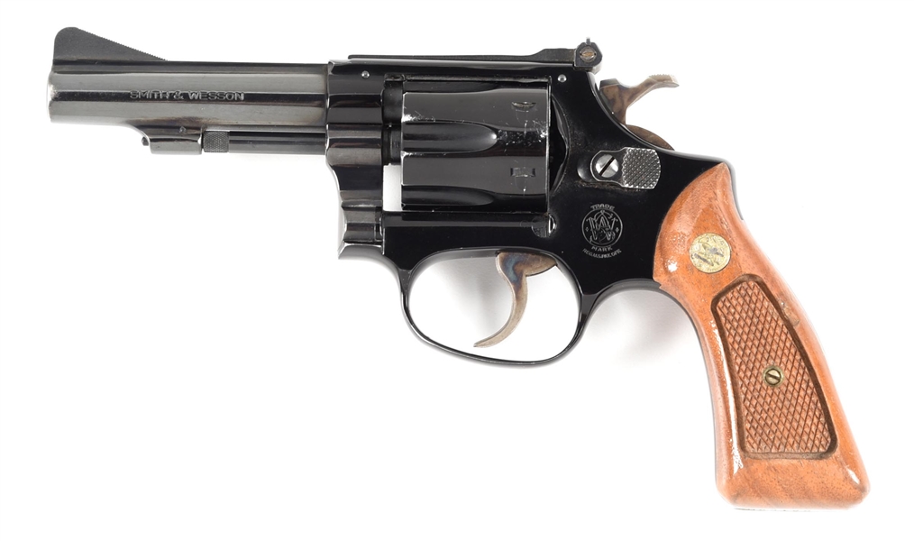 (C) SMITH & WESSON MODEL 43 AIRWEIGHT KIT GUN DOUBLE ACTION REVOLVER.