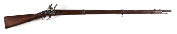 (A) US TRANSITIONAL MODEL 1816 FLINTLOCK MUSKET.