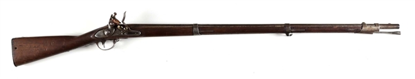 (A) US SPRINGFIELD MODEL 1816 FLINTLOCK MUSKET.