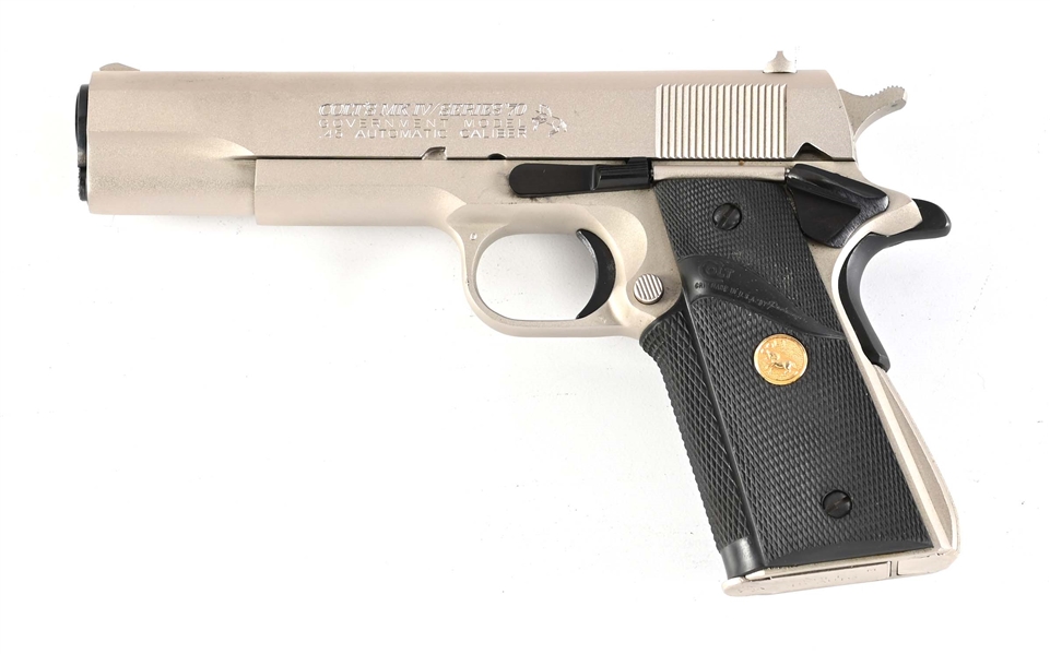 (M) COLT MARK 4 SERIES 70 GOVERMENT MODEL 1911 SEMI AUTOMATIC PISTOL.