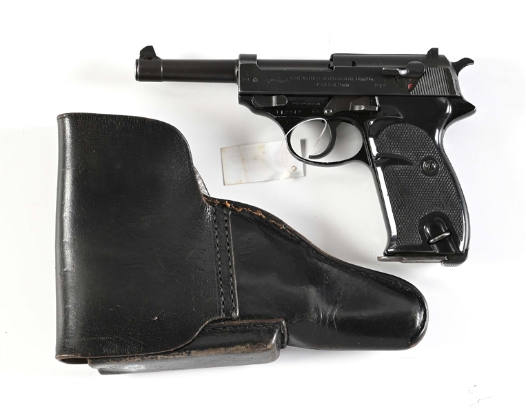 (C) WALTHER P38 SEMI AUTOMATIC PISTOL WITH BOX.