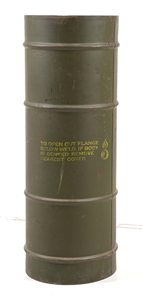 SPRINGFIELD ARMORY STORAGE DRUM FOR M1 CARBINES PICTURED IN WAR BABY III.