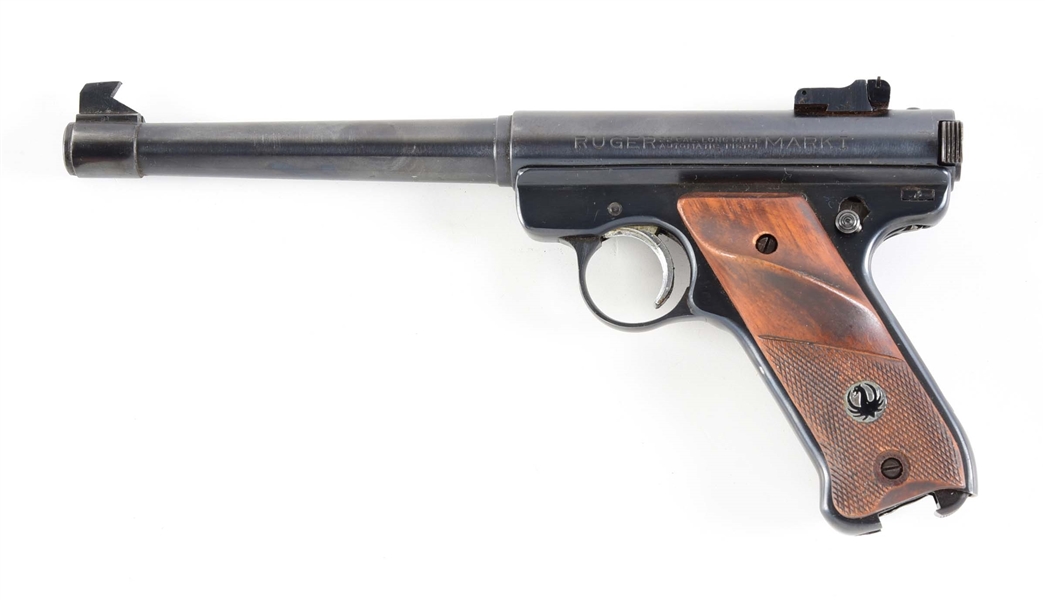 (C) RUGER MARK 1 SEMI AUTOMATIC TARGET PISTOL.