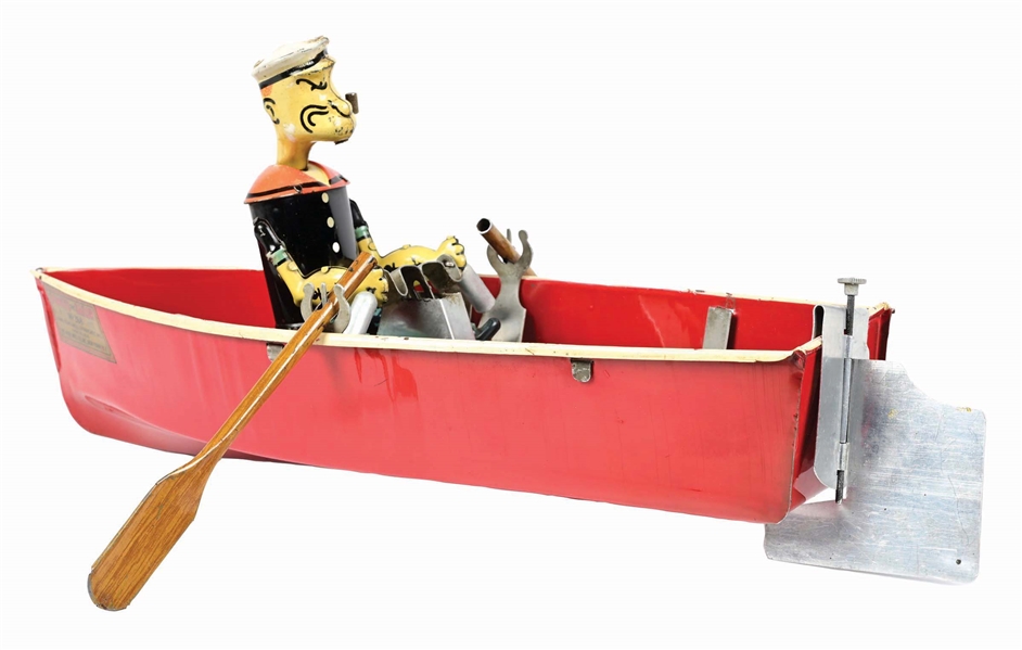 RARE HOGE POPEYE THE SAILOR ROW BOAT