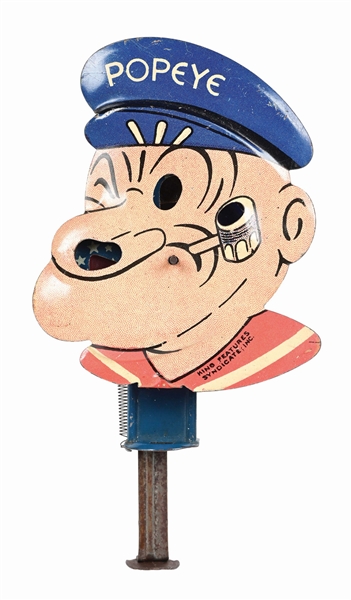 CHEIN TIN LITHO POPEYE SPARKLING PLUNGER TOY 