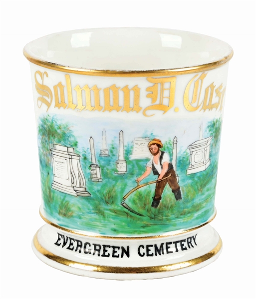 EVERGREEN CEMETERY SHAVING MUG 