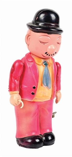 JAPANESE CELLULOID WIND-UP WIMPY WALKING FIGURE