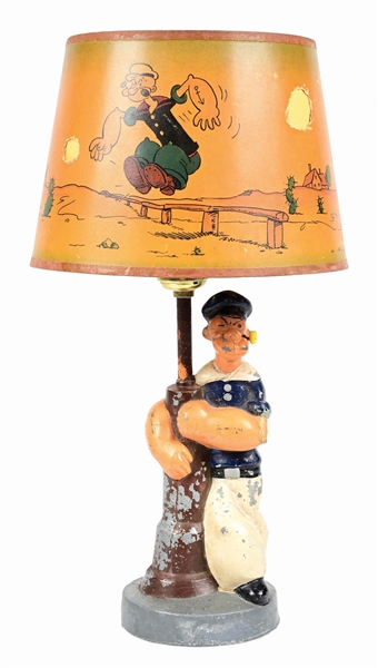 DIE-CAST & PAPER LITHO KING FEATURES SYNDICATE POPEYE LAMP