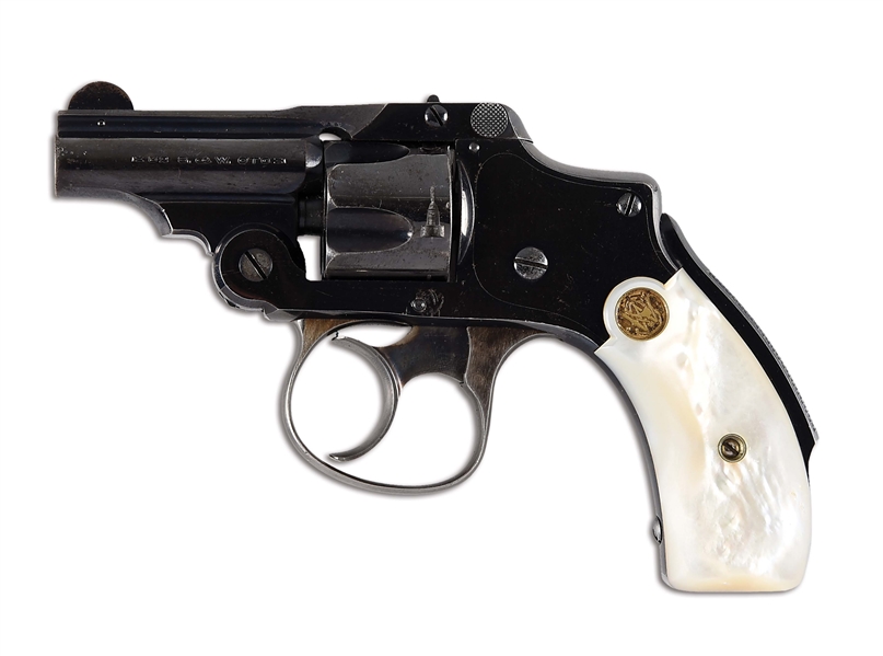 (C) SMITH & WESSON SAFETY HAMMERLESS SECOND MODEL BICYCLE  REVOLVER.