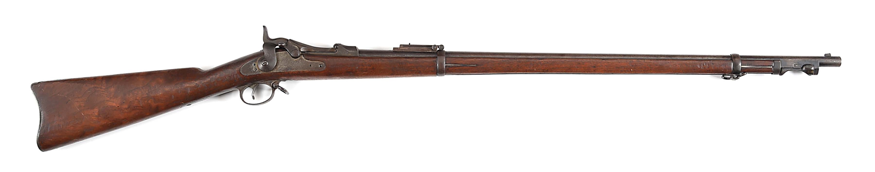 (A) US SPRINGFIELD MODEL 1888 TRAPDOOR RIFLE.