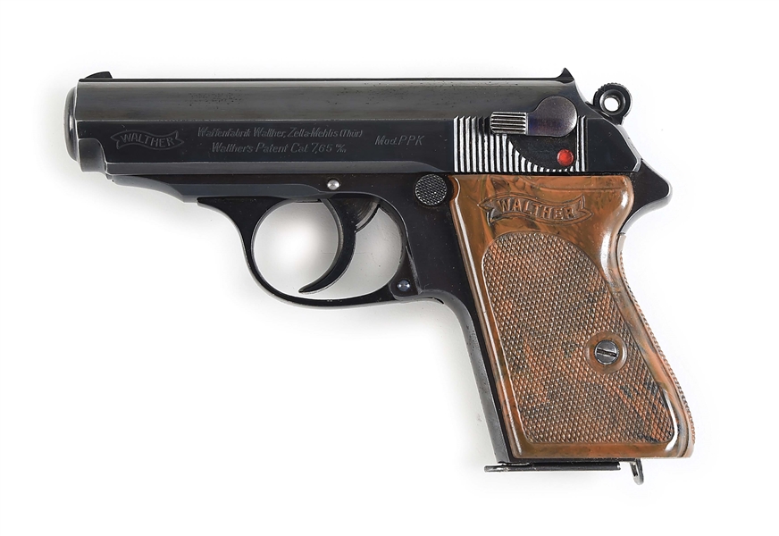 (C) EARLY COMMERCIAL WALTHER PPK SEMI AUTOMATIC PISTOL.