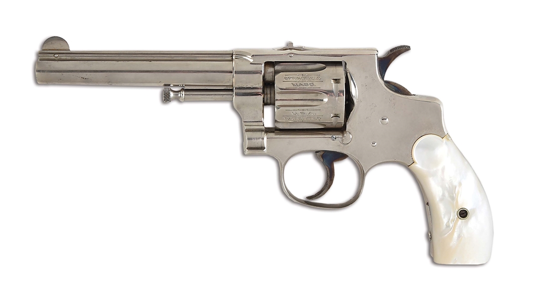 (A) SCARCE INSCRIBED SMITH & WESSON FIRST MODEL .32 HAND EJECTOR DOUBLE ACTION REVOLVER.