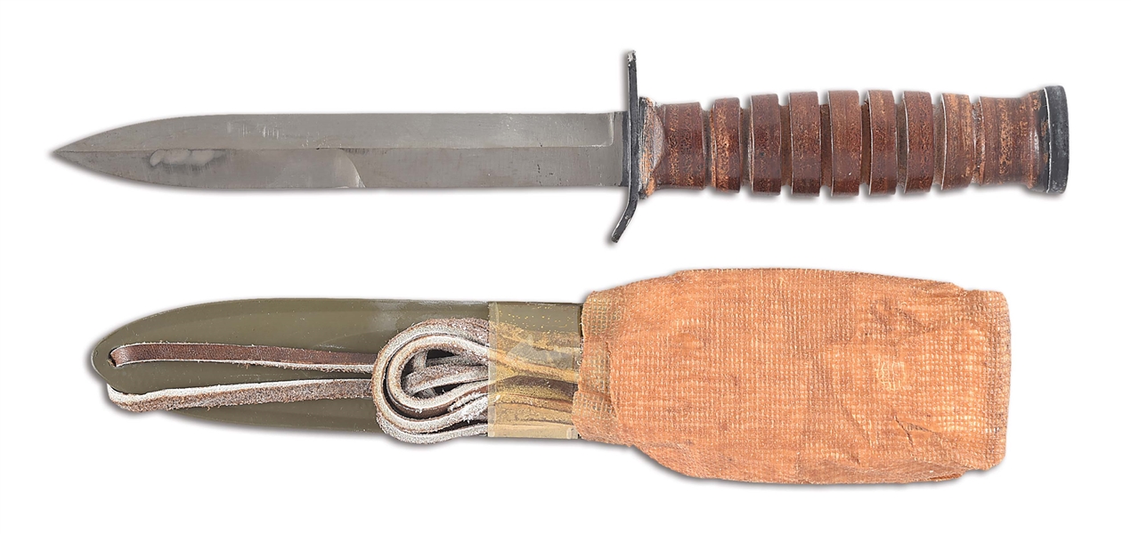 US WWII BOKER M3 FIGHTING KNIFE IN ORIGINAL PACKAGING.