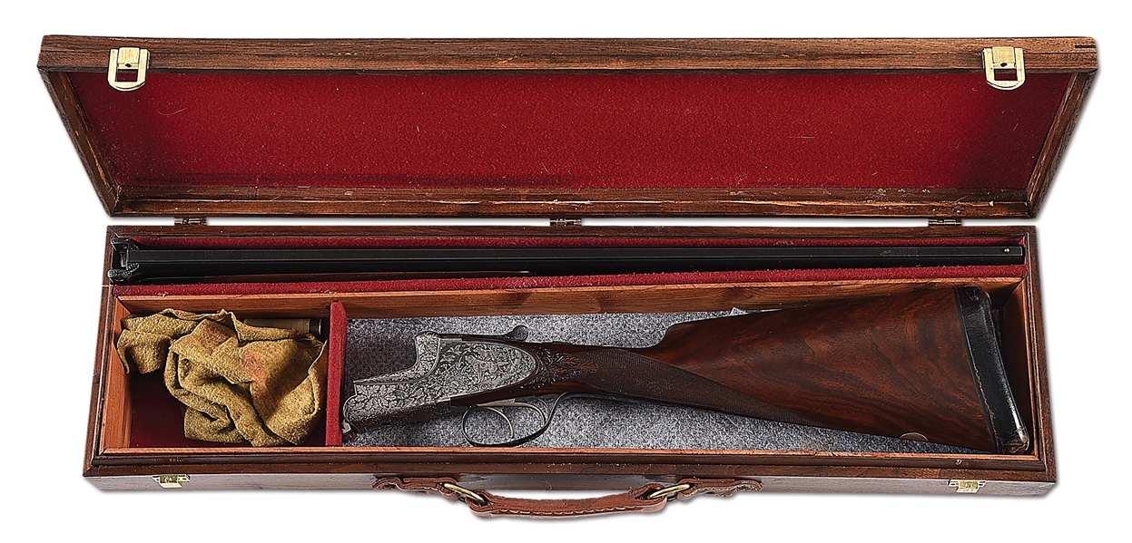 (C) GEBRUDER MERKEL MODEL 204E 20 GAUGE OVER UNDER SHOTGUN.