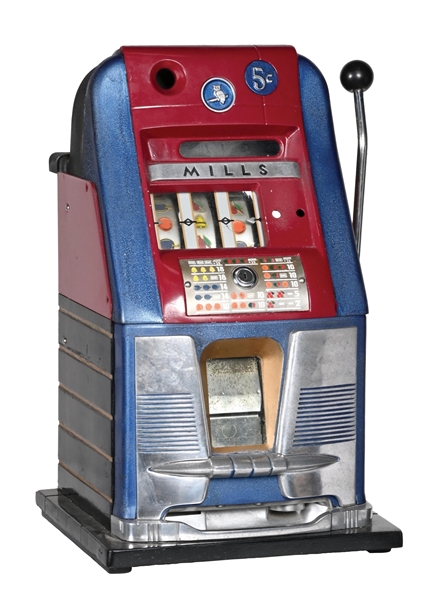 5¢ MILLS HIGH TOP SLOT MACHINE