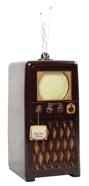 ADMIRAL MODEL 24A12 10" BAKELITE TELEVISION