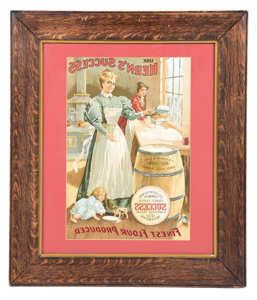 FRAMED PRINTERS PROOF "SUCCESS FINEST FLOUR PRODUCED"