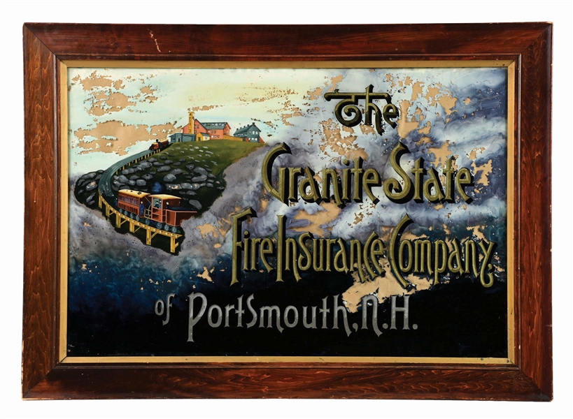 GRANITE STATE FIRE INSURANCE CO. REVERSE GLASS SIGN