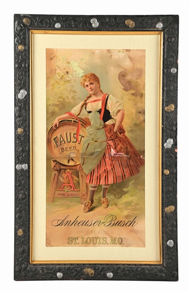 ANHEUSER-BUSCH FAUST BEER LITHOGRAPH