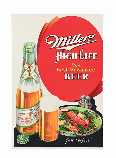 MILLER HIGH LIFE BEER LITHOGRAPH