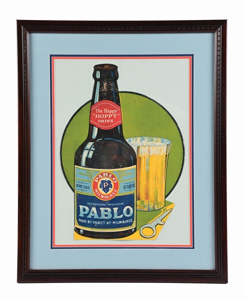 PABLO "THE HAPPY HOPPY DRINK" DIE-CUT CARDBOARD SIGN