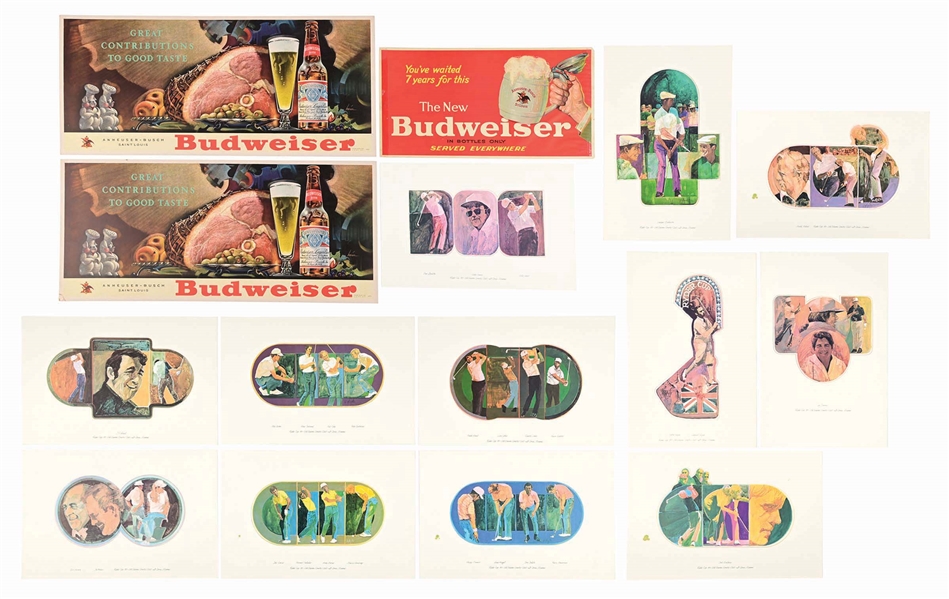 LOT OF ANHEUSER-BUSCH BUDWEISER PAPER ADVERTISING