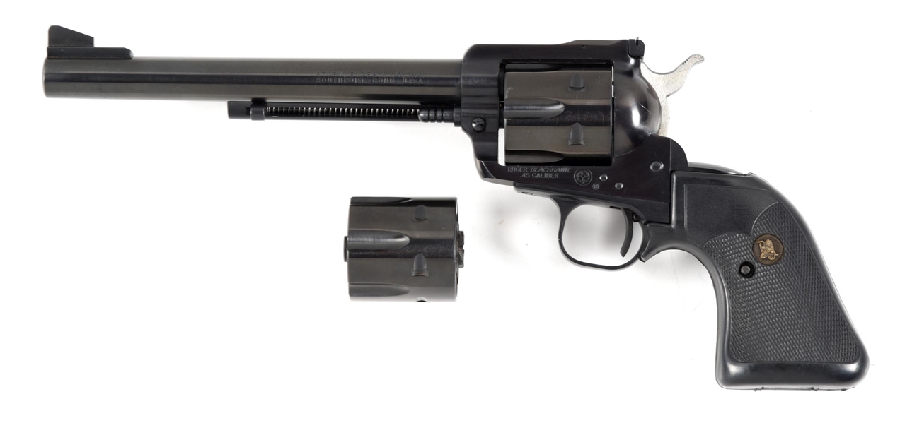 (M) PRE-WARNING RUGER SUPERBLACKHAWK SINGLE ACTION .45 LONG COLT REVOLVER