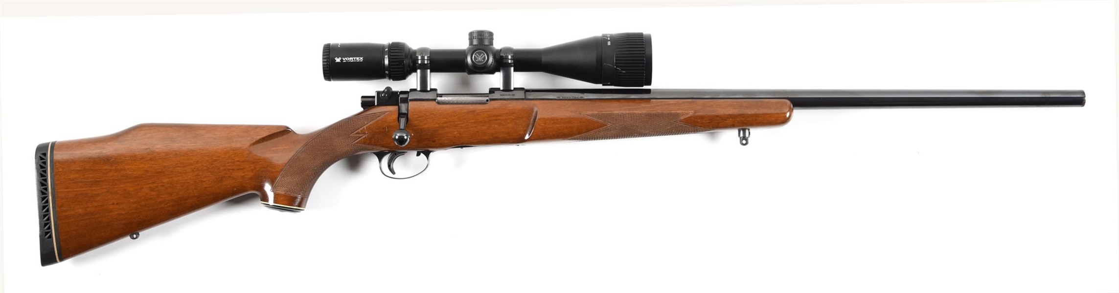 (C) SAKO L46 BOLT ACTION HEAVY BARREL TARGET RIFLE .222 REMINGTON MAGNUM.