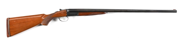 (M) ITHACA MODEL 100 SIDE BY SIDE 12 GAUGE SHOTGUN.