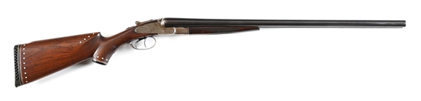 (C) L.C. SMITH SIDE BY SIDE FIELD GRADE SHOTGUN IN 12 GAUGE.