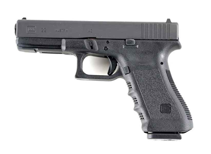 (M) THIRD GENERATION GLOCK 22 .40 S&W SEMI-AUTOMATIC PISTOL WITH CASE. 