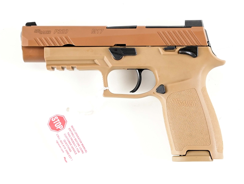 (M) SIG P320 M17 9MM SEMI-AUTOMATIC PISTOL IN CASE.