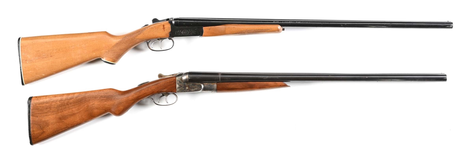 (M) LOT OF 2: BOITO AND DAVIS WARNER AJAX SIDE BY SIDE SHOTGUNS.