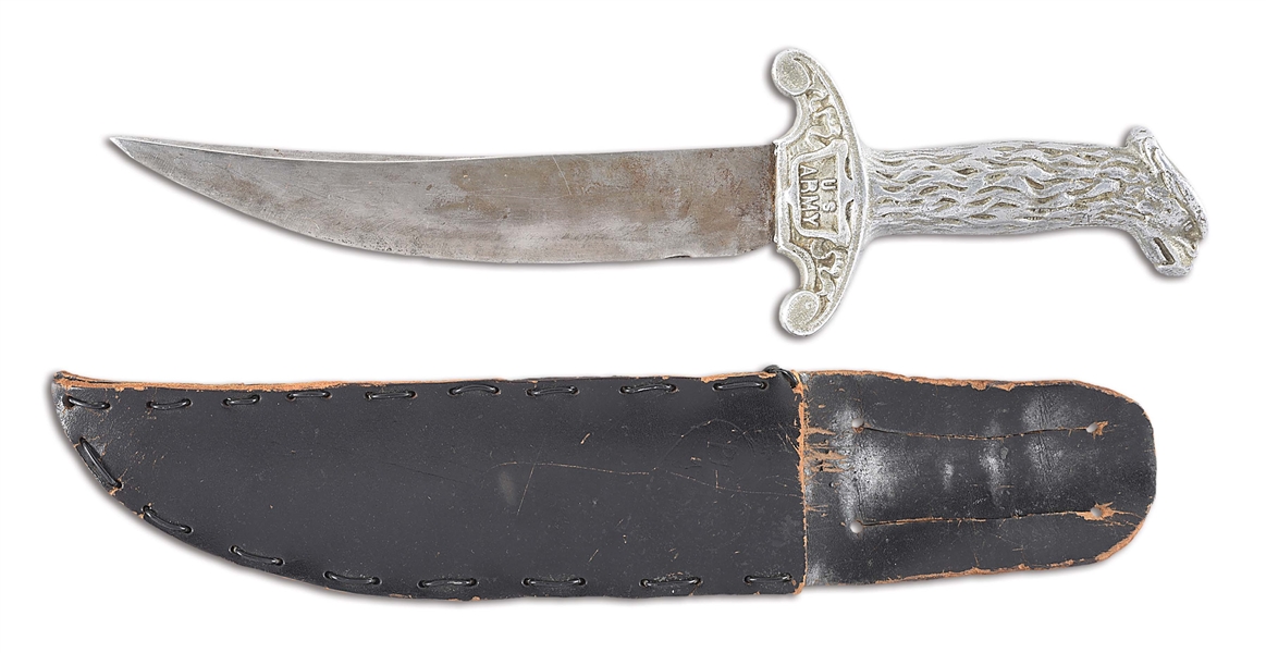 US WWII EAGLEHEAD FIGHTING KNIFE BY MERRILL E. BROWN.