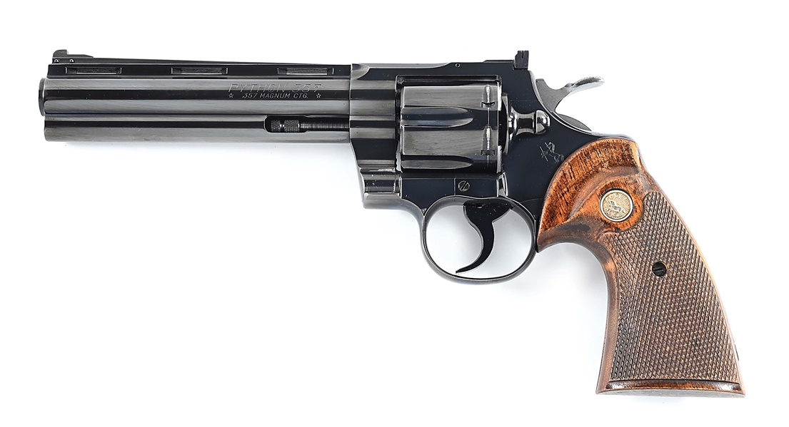 (C) COLT PYTHON .357 MAGNUM DOUBLE ACTION REVOLVER.