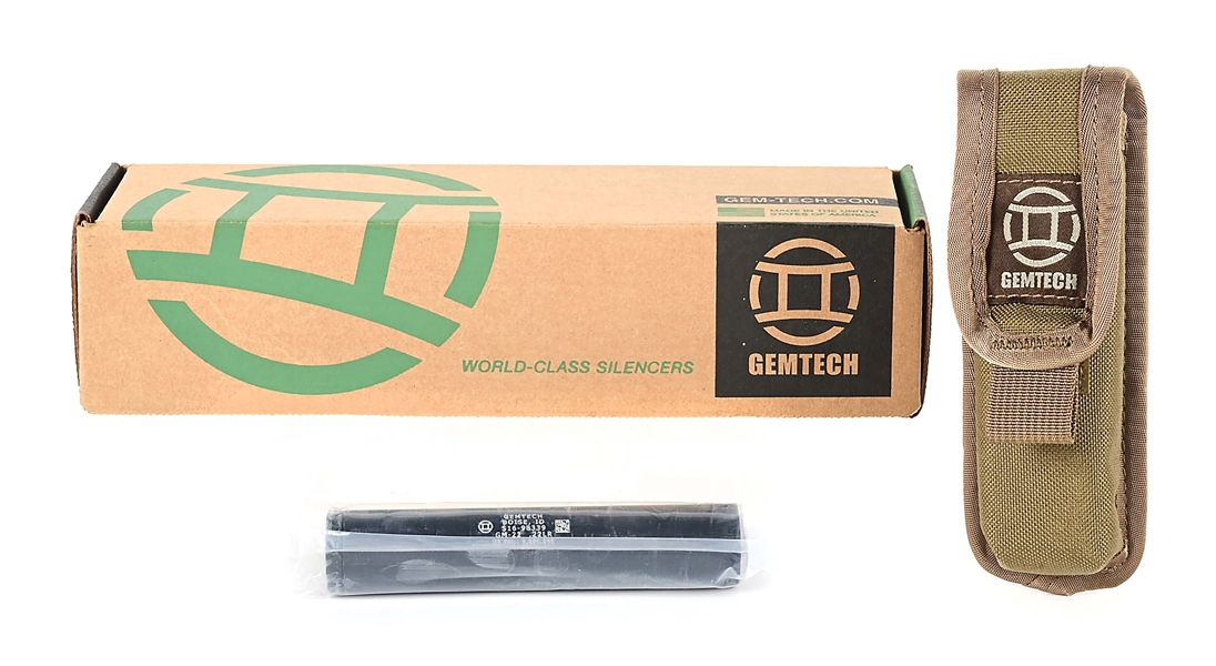 (N) GEMTECH GM22 SUPPRESSOR WITH FACTORY BOX (SILENCER).