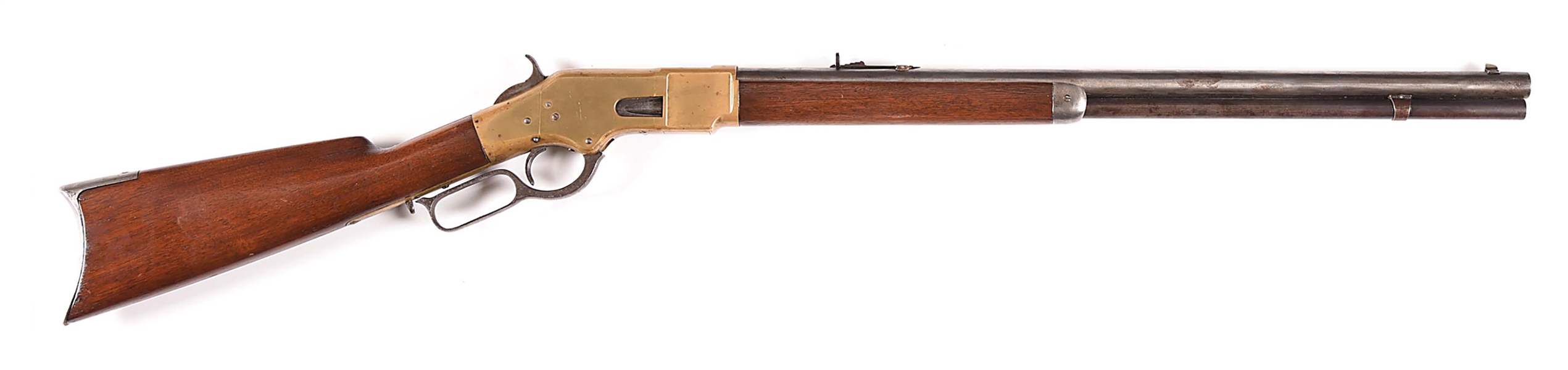 (A) WINCHESTER MODEL 1866 LEVER ACTION RIFLE.