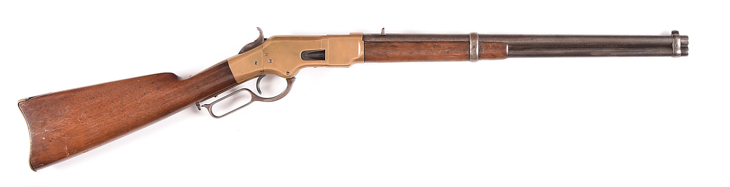 (A) WINCHESTER MODEL 1866 SADDLE RING CARBINE.