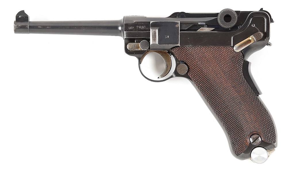 (C) MAUSER 1935/06 PORTUGUESE CONTRACT "GNR" LUGER SEMI-AUTOMATIC PISTOL.