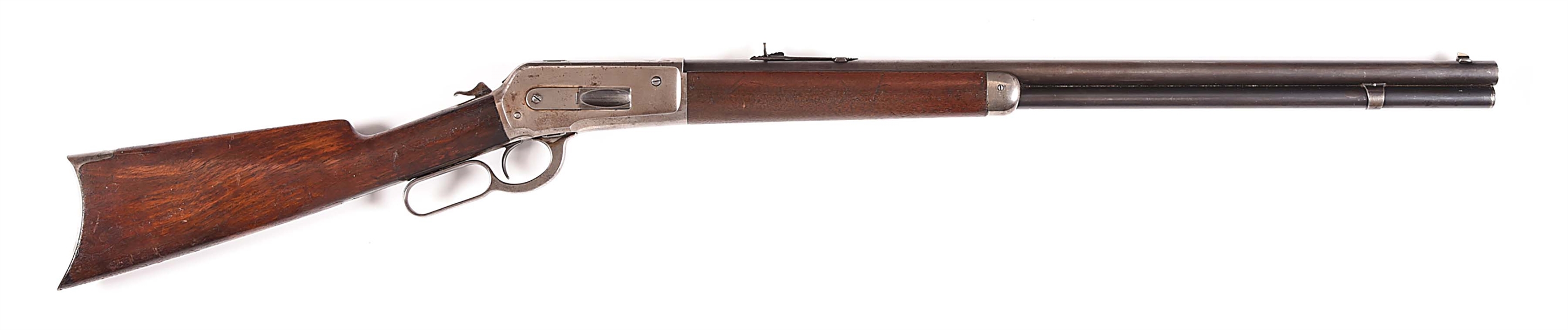 (A) RARE WINCHESTER MODEL 1886 LEVER ACTION RIFLE IN .38-70 WCF.