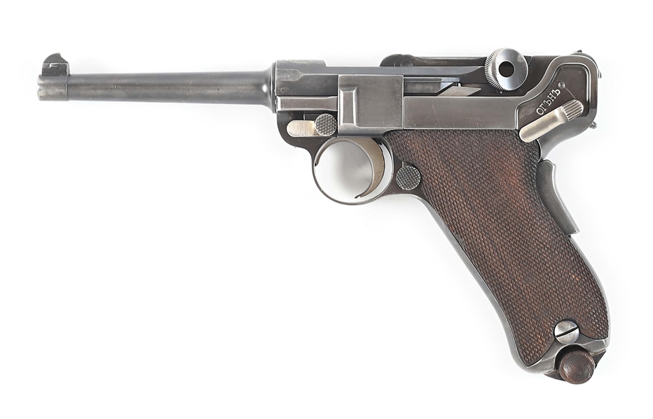 (C) 1900 BULGARIAN CONTRACT LUGER SEMI AUTOMATIC PISTOL.