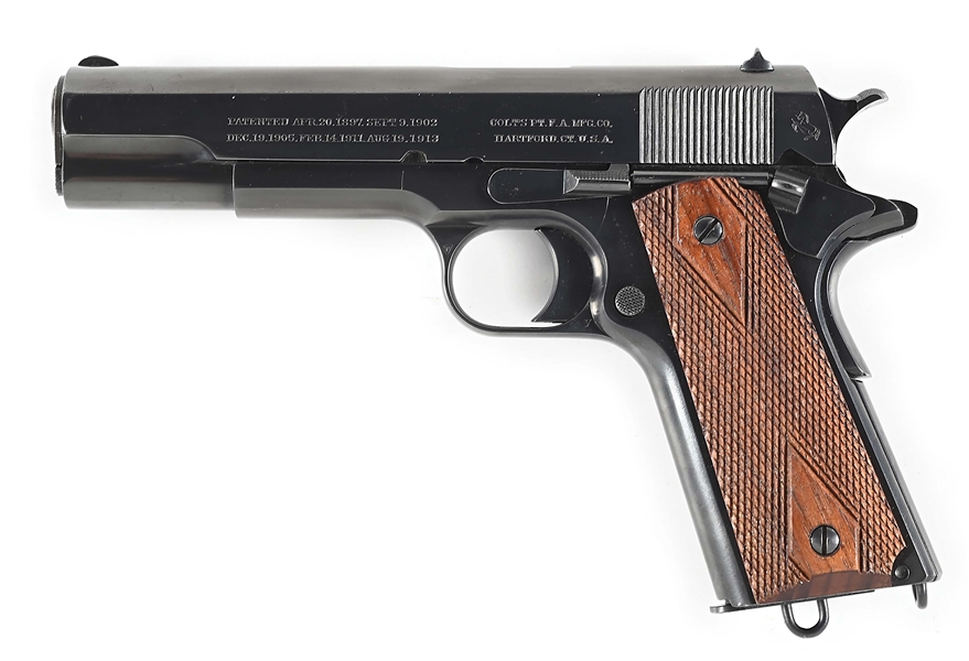 (C) COLT GOVERMENT MODEL 1911 SEMI AUTOMATIC PISTOL.