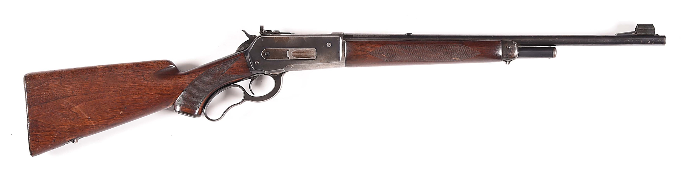 (C) DELUXE PRE WAR WINCHESTER MODEL 71 LEVER ACTION SHORT RIFLE.