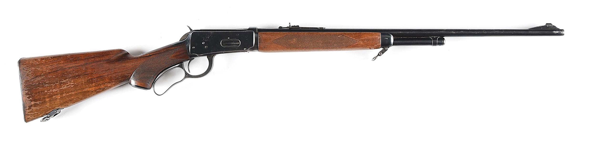 (C) DELUXE WINCHESTER MODEL 64 LEVER ACTION RIFLE.